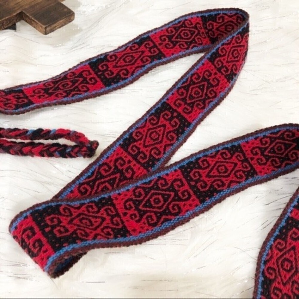Handwoven Inca Design Belt OS - Picture 3 of 7